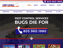 Tablet Screenshot of 1stchoiceexterminating.com